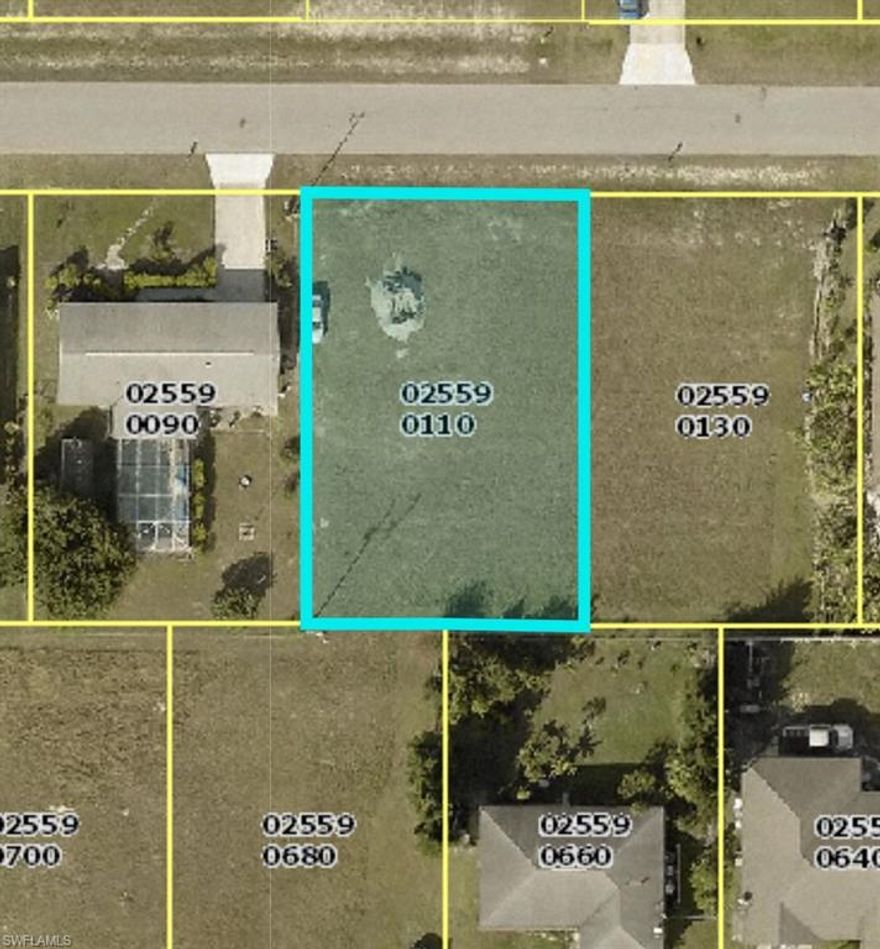 WATER/SEWER ARE IN!!!! Beautiful Southern exposure, ready to be built on! Amazing access to Pine Island Rd and Del Prado Blvd. Build your dream home today!!