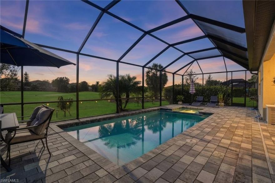 Built 2023 | Pool & Spa | 3-Car Garage | $399 Monthly HOA | No Mandatory Golf  | 

Situated in Valencia Golf & Country Club, this 2023-built residence offers 2,444 square feet under air with a well-designed 3-bedroom + den, 3-bath layout and has been meticulously maintained by the original owner.

Designed for both everyday living and entertaining, the open-concept floor plan connects the kitchen, dining area, and great room to the screened lanai. The outdoor space features a private pool and spa, creating a comfortable setting for enjoying Southwest Florida’s year-round climate.

The split-bedroom floor plan provides separation for guests, while the den offers flexibility for a home office, media room, or additional living space. The primary suite includes a spacious bathroom with an oversized walk-in shower, private water closet, and two walk-in closets.

Built with impact-resistant windows and energy-efficient systems, the home reflects the advantages of newer construction. A full 3-car garage and additional storage areas add to the functionality of the property.

Valencia Golf & Country Club is a public golf course community with no mandatory membership and HOA fees of $399 per month.

Conveniently located near elementary, middle, and high schools, as well as shopping, dining, and major roadways.