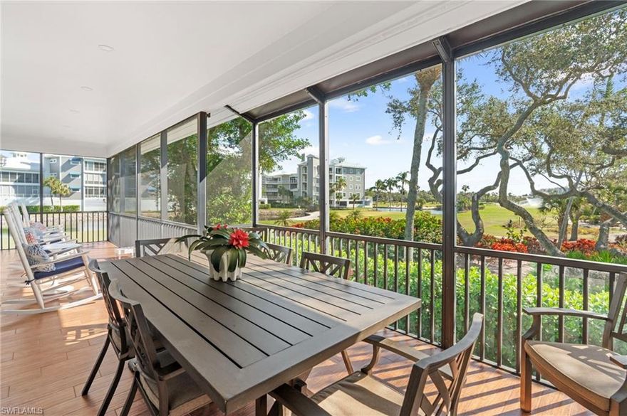 Discover the ultimate in coastal living with this stunning  home perfectly elevated at over 13 feet and offering spectacular wraparound lanai views of the golf course from every angle, you can enjoy enhanced privacy with no neighbors to the right, and revel in the peace and tranquility of your surroundings.

This meticulously maintained home boasts modern upgrades, including newer impact windows, doors, and sliders,  a completely remodeled kitchen with appliances just two years old.

The main living level features an open floor plan with a guest bedroom, a full bath, and a spacious master overlooking the golf course.  Upstairs, a private guest suite awaits, offering a full bath, two closets, a sitting area, and a secluded sunset balcony.

Plenty of storage throughout this home including large hidden storage under the stairs, large garage and two finished storage areas downstairs .  This home is located in the Hideaway Beach community.  This luxury  gated community offers an unparalleled lifestyle with 2.5 miles of private beach, a newly remodeled Beach Club, beachfront dining, and over 150 acres of protected preserve. The acclaimed executive chef prepares several menu options, including fine and casual dining, served at four different venues, all with beach views. Indulge in golf, a fitness center, tennis, pickleball, bocce ball, croquet, kayaking, paddleboarding and more. The new Sports and Wellness Center is under construction and will be completed in Fall 2025. It will offer full fitness including 4 group exercise rooms, 5 virtual reality golf hitting bays, cafe, pro shop and massage rooms. Join Hideaway Beach, the Neighborhood on the Beach, and experience coastal luxury at its finest!