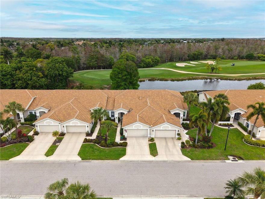 Experience the ultimate Florida lifestyle in this unique 2-bedroom plus den villa, boasting a one-of-a-kind floor plan designed for those who love to entertain. Unlike any other in the community, this home features a significantly enlarged living and dining area, achieved by seamlessly incorporating the original patio space into the interior. The result is an expansive, open-concept "great room" that flows effortlessly to a spacious screened lanai. 
Relax and take in breathtaking views of the wide lake and the lush fairway of the #4 par 4. Beyond the course, a protected wooded preserve ensures unparalleled privacy with no rear neighbors. The interior has been thoughtfully updated with a modern kitchen and renovated bathrooms, offering a fresh, contemporary feel while still providing room to add your personal touch. 
Offered turnkey, this home is perfect as a seasonal retreat or a permanent residence. Olde Hickory is a premier bundled golf community featuring a Ron Garl-designed championship course, newly renovated 22,000 sq. ft. clubhouse, fitness center, and active social scene including pickleball, tennis, and fine dining. Live where every day feels like a vacation