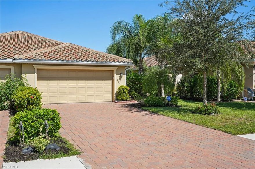 SELLER INCENTIVE - HOA fees paid through end of 2026 with acceptable offer by May 1st. 
Move-in ready and beautifully maintained, this Orchid model 2-bedroom plus den, 2-bath attached villa in Orange Blossom Ranch offers bright, modern living with timeless white finishes. Step inside to a light-filled, spacious great room featuring tile flooring throughout, crown molding, and new lighting and fans, creating a clean, contemporary feel. The kitchen showcases white shaker cabinetry and granite countertops, flowing seamlessly into the dining and living areas, perfect for everyday comfort and entertaining. Sliding glass doors open to a screened lanai, ideal for enjoying indoor-outdoor Florida living. The primary suite includes dual vanities, a walk-in closet, and an ensuite bath with a generous walk-in shower. A versatile den provides space for a home office, guest room, or hobby area. An attached two-car garage adds convenience. Residents enjoy resort-style amenities including two pools and spas, a fitness center, tennis, basketball and volleyball courts, playgrounds, and an active social calendar, all supported by a low HOA. Located within a highly regarded school district, this well-maintained villa is an exceptional opportunity to enjoy comfortable, Florida-style living in Orange Blossom Ranch at an attractive price.