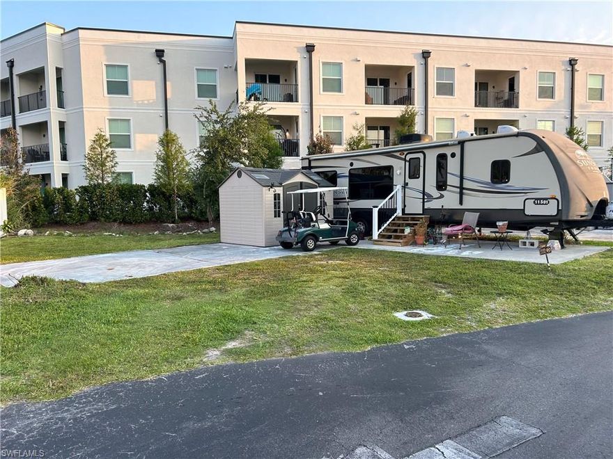 Welcome to this prime RV corner lot located in the desirable Holiday Condo Inc. community in Fort Myers, FL. This spacious and well-maintained lot offers ample room for your RV, ensuring a comfortable and convenient stay. Enjoy access to top-notch amenities, including a clubhouse, pool, and recreational facilities, perfect for an active lifestyle. With its ideal location near beautiful beaches, shopping, and dining, this lot is your gateway to the best of Florida living. This lot will be completely cleared prior to closing. Low HOA fees of only $157/month. Come see your new RV lot in paradise today!