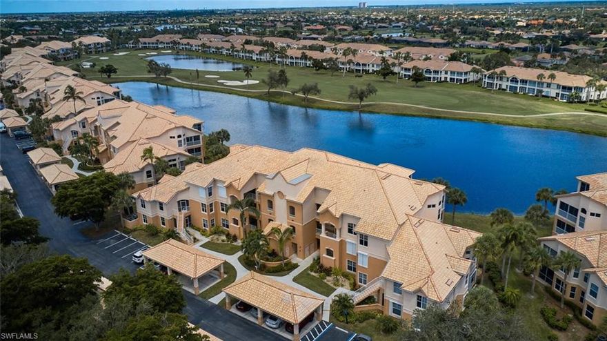 1ST FLOOR 3 BEDROOM CONDO IN LEXINGTON COUNTRY CLUB'S GOLF VILLAGE. THIS END UNIT HAS LOTS OF WINDOWS AND NATURAL LIGHT. ONE OF THE BEST VIEWS ON MILLSTONE. OVERLOOKS A LAKE AND THE 13TH FAIRWAY. THE BEST PART IS THE LAKE SEPARATES THE UNIT FROM THE FAIRWAY AND PROVIDES EXTRA PRIVACY. EASTERN EXPOSURE FROM THE LANAI. ONLY A SHORT WALK TO THE WATERFORD POOL. THIS UNIT WAS EFFECTED BY CATEGORY 3 STORM WATER DURING HURRICANE IAN. THE WHOLE CONDO WAS TOTALLY REMEDIATED. MOLD TESTED & REMODELED. SHOWS LIKE A MODEL! ALL NEW LUXURY VINYL FLOORING THROUGHOUT. NEW A/C. NEW WATER HEATER. STAINLESS STEEL APPLIANCES. ALL NEW CABINETS IN THE KITCHEN AND BATHS. NEW BLINDS. STORM SHUTTERS ON THE LANAI AND ALL WINDOWS. THIS ONE WILL NOT LAST LONG.