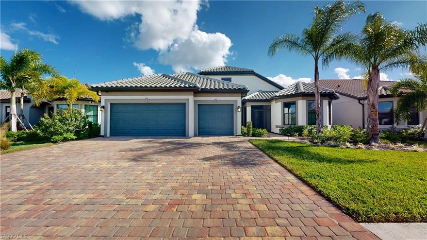 Del Webb Naples at Ave Maria Florida, Exceptionally Optioned “Stellar” Echelon Series Model, Loft w/4th Bedroom & 4th Bath Rm Option/Patio Extension/Sunroom, on Premium Golf Course Lot, Beautiful Views, 3629 Sq.Ft., 4542 Total Sq.Ft. 4 Bedrooms, +Loft, +Den, +Sunroom, 4 Full Baths, 3 Car Garage. GOLF MEMBERSHIP INCLUDED, Property Designed with Top Finishes/Choices Throughout, List Available Upon Request. Summary of Options/Features; Whole House Carbon Filter Water Softening System, Impact Windows & Doors, Loft w/4th Bedroom & 4th Bathroom, Sunroom, 4’ Garage Ext., Patio Ext., Outdoor Kitchen Pre-Plumb, Gourmet Kitchen w/Kitchen Aid SS Appliances, 42” Kitchen Cabinets w/Hood, Quartz Tops, Walk-in Wall Shower at Master Bath, Heavy Glass All Baths, Tile to Ceiling All Bath Showers, 8”x48” Porcelain Plank Tile Flooring Lower Level, Crown Molding, Tray Ceilings, 8’ Interior Doors 5 ¼ Base, Epoxied Garage Floor, Smart Home Upgrades,  Numerous Electrical & Plumbing Upgrades. Property Complimented by Oasis Club Resort Style Amenity Center, Resort Pool/Lap Pool/Jacuzzi, Fitness Center, 12 Pickleball Courts/Tennis Courts/Bocce Courts, Hall, Golf Sim, Movement Rm, Activities Director. Championship Golf Course, Pro Shop. “Come Experience the Beauty that is Ave Maria”