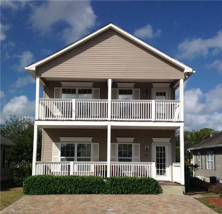 Incredible value for this two-story, single family home close to downtown.  Leawood Lakes community is true Florida style with Key West inspired properties.  3 BR/2.5 BA and low HOA fees.  Open kitchen design to dining area.  Front entry porch and balcony, paved driveway and situated close to community pool.  Publix, Walgreen's, Starbucks and numerous restaurants nearby.  Why rent when you can own for less!