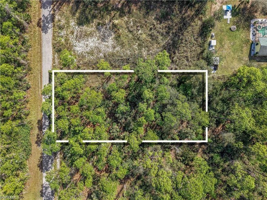 This spacious 1/2-acre lot is priced to sell and ready for you to build your dream home in beautiful Southwest Florida. With no deed restrictions and
no HOA, you have the freedom to design and build exactly as you envision. Conveniently located near top golf courses, Downtown Fort Myers, a
variety of restaurants, and excellent shopping, this property offers both privacy and accessibility. RSW Airport is just a short drive away, making
travel easy. Whether you're looking to create a full-time residence, a vacation getaway, or an investment property, this lot provides endless
possibilities.