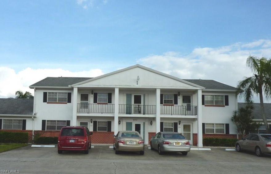 RENOVATED CONDO.  WOW -  A definite must see!  Ground Floor.  Custom Kitchen – Maple Wood cabinets, Pantry, Granite Counters.  Stainless Steel Appliances.  Attractive tile back splash.  Very Open Plan.   Flooring -  Large neutral  Tile on the Diagonal throughout.   Sliding Doors to Enclosed Florida Room. New a/c in 2010.  Bathrooms - New cabinets with granite counters, refinished bathtub and new tiled shower.  6-panel doors throughout.  Large 'storage' room.  Tranquil view of landscaped area and pool. This condo is used as a seasonal home, and shows pride of ownership.  Check out attached pictures.  Heated pool and community room/outside area.  This is not an over-55 community.  Great location in south Fort Myers, with easy access to shopping, beaches and airport.  Close to Myerlee Country Club which has affordable golf and social memberships - available separately.