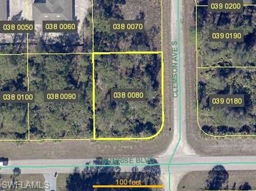 Look no further for a Lehigh lot for your new build or investment! This corner lot on Sunrise is ready for a new owner.