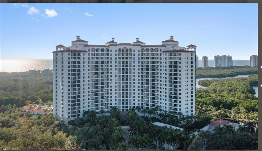 Leave your keys behind, as you are centrally located on the berm with easy access to the beaches, trams and tennis. Pelican Bay offers two private beach clubs with miles of white sandy beach, two beach restaurants, a community center with workout facilities and 18 Har-Tru tennis courts. The amenities and active lifestyle of Pelican Bay cannot be beat. This is luxury, indoor/outdoor living at its finest!