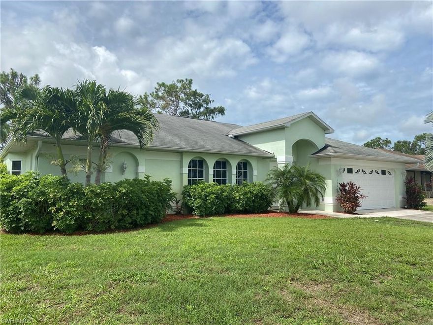 This spacious three bedroom, two bathroom home offers 1,926 square feet of comfortable living with a layout that feels both open and welcoming. Natural light fills the living areas, and the split bedroom floor plan gives everyone their own sense of privacy. The kitchen connects easily to the main living space and dining area, making it easy to stay connected whether you are cooking, entertaining, or just enjoying a quiet night at home. The primary suite features generous closet space and a private bathroom, while the two additional bedrooms are well sized and ideal for guests, a home office, or everyday living.

One of the standout features of this home is the screened-in lanai and swimming pool overlooking a peaceful pond. This space becomes an extension of the home, perfect for morning coffee, relaxing afternoons, or evening swims while enjoying the water and natural surroundings. The backyard offers a sense of privacy with mature trees and tranquil pond views that make the setting feel calm and tucked away. A two car garage provides plenty of room for parking and storage, and the home also includes a dedicated laundry room with full size washer and dryer and extra cabinet space.

The neighborhood itself is a quiet residential community made up of well kept homes and tree lined streets, offering a relaxed setting without the congestion of large developments. Residents enjoy a sense of space and privacy while still being close to everything Bonita Springs has to offer.

This home is ideally located in Bonita Springs, placing you close to shopping, dining, and everyday conveniences while still offering a peaceful residential setting. The beaches of the Gulf of Mexico are just a short drive away, along with parks, nature preserves, and waterfront areas that make this part of Southwest Florida so appealing. Whether you enjoy boating, kayaking, or simply spending time outdoors, there is always something nearby to explore.