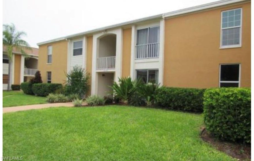 This home is an awesome investment property or a perfect starter home.  First floor unit overlooking a beautiful, landscaped area. This spacious two-bedroom, two-bath condo with laundry in unit is centrally located in the gated community Sunset Pointe at Fort Myers. Enjoy the great convenient community pool, or just relax on your screened lanai. Take advantage of the community exercise facilities, and clubhouse, and enjoy paradise by the pool.  This home is Located off College Parkway and US 41.  Close to the beaches, downtown, and RSW.  Bring your Buyers!