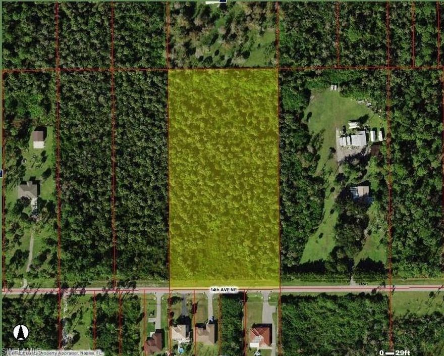 Amazing 5 acre lot on a beautiful dead end street in a great location! 14th Ave Ne is located off of Everglades Blvd N! Just minutes from the new Everglades Blvd Shopping plaza! This area is growing rapidly! Grab your piece of paradise before it's too late! This a great opportunity to build your dream home OR TWO, plus a guest house/workshop, split the lot into two 2.5 Acre lots, the opportunities are endless. There is plenty of privacy, no hoa fees to ever worry about, design your dream home exactly how you want!  Will not last long! Great Price + Great Lot=Great Opportunity!