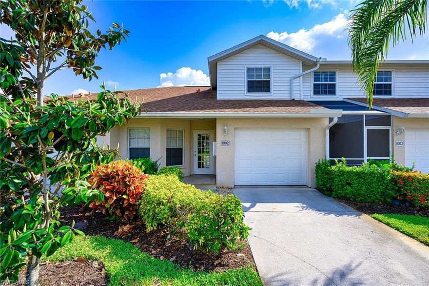 Here it is, Super Location and Super Valuation. A 3bedroom spacious town house with 2.5 bathrooms and an attached one car garage in Briarwood with 1461 sq ft under air. Just minutes from downtown Olde Naples with its laidback lifestyle, first class shops, fine dining, theaters and sandy beaches. Relax and enjoy n the beautiful long lake view and early morning sunrise from the living room, patio or even from one of the upstairs bedrooms. Faux wood tile floor downstairs in living area and the walk-in closet. The master bedroom is downstairs (faux wood floor) with an attached bathroom, 2 sinks. There is also a half bathroom downstairs,
 an open floor plan, eat in kitchen w/ breakfast bar, cathedral ceiling. New cabinets, newer cooker, dishwasher, fridge. Newer washer and dryer. Second floor has two more bedrooms and a bathroom, laminate wood floors 
No carpet in the unit. A short walk to the community pool, with tennis, pickle ball, volley basketball, Clubhouse, picnic barbecue area. PARADISE IS TRULY FOUND.