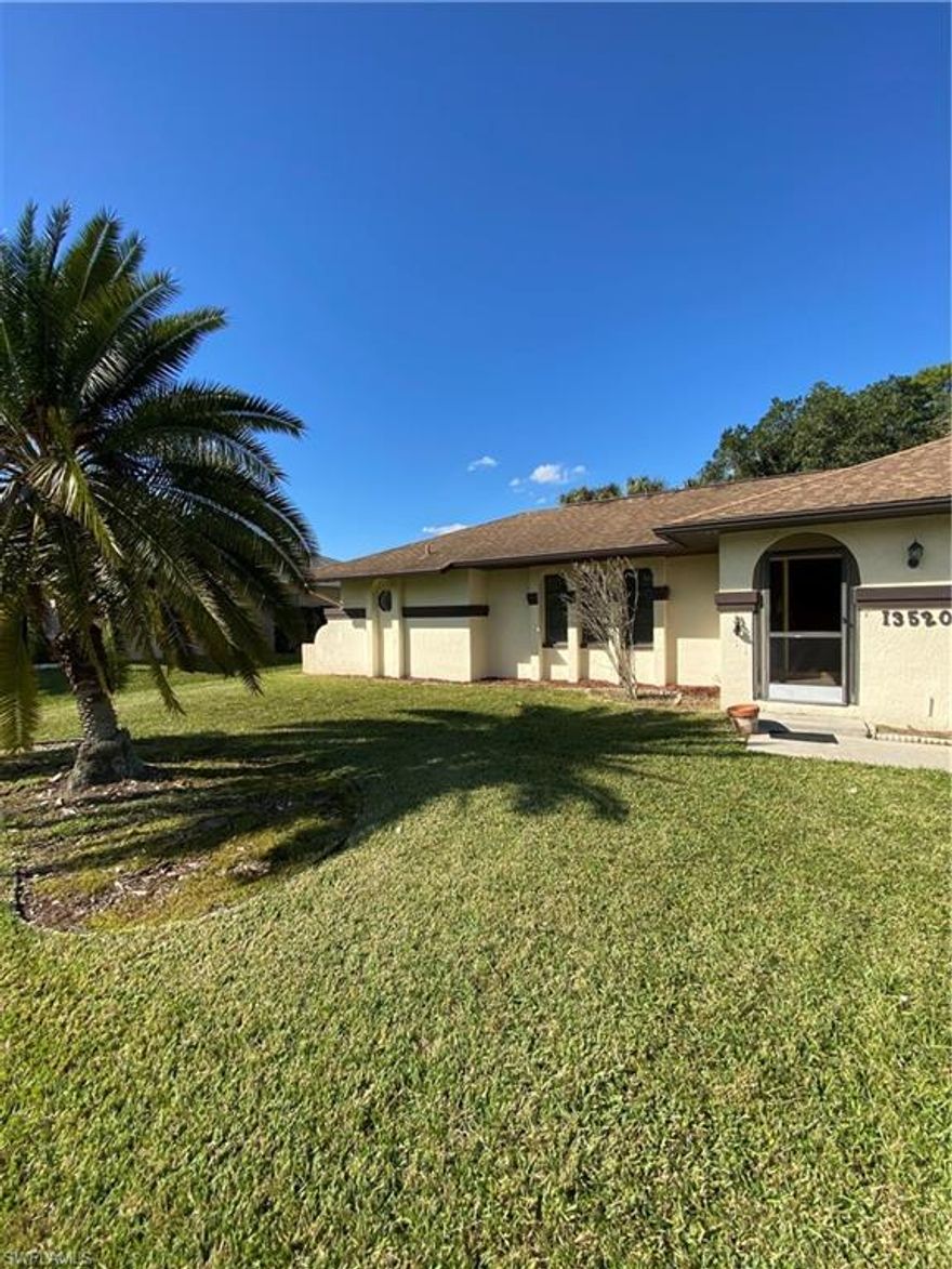 Great opportunity for investors or for handy homebuyers! BRING YOUR BOAT! The location is PRIME as it is one of the few DEEP WATER properties with access to the intracoastal waterway and Caloosahatchee river! It's the last house on the side with deep water access. This POOL home will not last long. Roof was replaced in 2012 AC in 2021 and water heater is newer. Cleaned and ready for new owners less the 10 minutes from bait shops, Publix, I-75 and restaurants.  This home is being sold as is, owner will not make any repairs.