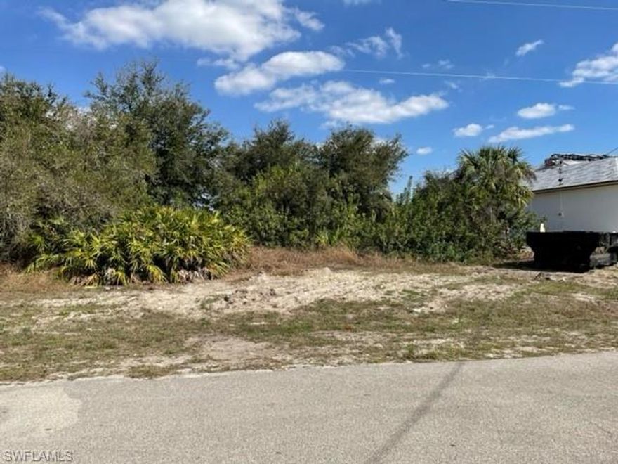 Perfect spot to build a new dream home on this oversized lot! This property is located in Northeast Cape Coral, just off of Santa Barbara Blvd. Access to I-75 and North Fort Myers. Owner has 5 more lots available in NE & NW Cape.