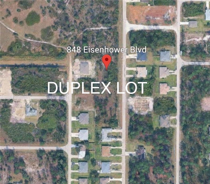 OVERSIZED DUPLEX LOT!! This duplex lot measures 120ft wide and 127ft deep, this is one of the biggest you’ll find! This lot is high and dry with clean wetland and environmental report. Conveniently located and priced to sell! You can enjoy many activities within a short drive such as… Shopping, JetBlue Stadium (Home of the Red Sox spring training), Hammond Stadium (Home of the Twins spring training) and Fort Myers Beach. Also for added convenience, Southwest International Airport is quick drive away, Don’t miss out, own your piece of SW Florida while it’s still affordable!