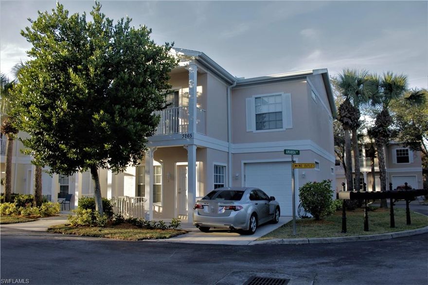 Wonderful 2 Story Town home in Cypress Glen Village in the heart of Naples on Pine Ridge Rd Don't miss this END UNIT in good condition with newer cabinets and master bathroom updated glass shower. Condo Fees include: Basic Cable, Basic Wifi, Water, and Sewer!  The community of Cypress Glen Village includes 2 pools and is a friendly place to call home.