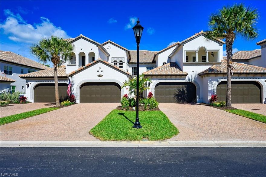 Welcome to effortless luxury in Montreux at Fiddler's Creek. This beautifully appointed Licosa model coach home combines the space of a single-family residence with the convenience of maintenance-free living — all set against sweeping golf course views.
With over 2,500 square feet under air, this second-floor retreat features a private elevator, three bedrooms, three full baths, and an ideal split layout designed for comfort and privacy. Multiple living areas provide flexibility for entertaining, hosting guests, or simply relaxing in style. Offered turnkey furnished (exluding closets and garage contents) , your Southwest Florida lifestyle begins the day you close.
Step outside and you’re directly across from the Montreux pool — perfect for a morning swim or afternoon unwind. Just minutes away is the community’s spectacular 54,000-square-foot Club & Spa, offering resort pools with cascading waterfalls, state-of-the-art fitness facilities, spa services, tennis, pickleball, bocce, and exceptional dining.
Optional golf and beach club memberships further elevate the lifestyle experience. With freshly painted buildings and newly refreshed landscaping, Montreux continues to impress as one of the most desirable villages within Fiddler's Creek.