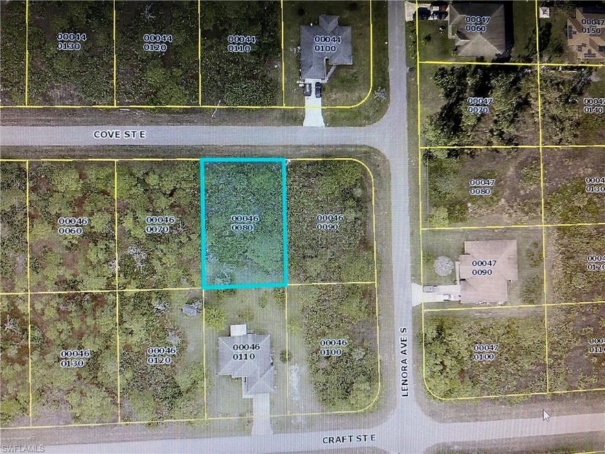 This is a great opportunity to own a double lot. See listing 1142 Cove Street E a corner lot next to this lot for sale as well by same owner. Great location to build and own your own home... Very close to other well established homes and very affordable place to live in southwest Florida!!