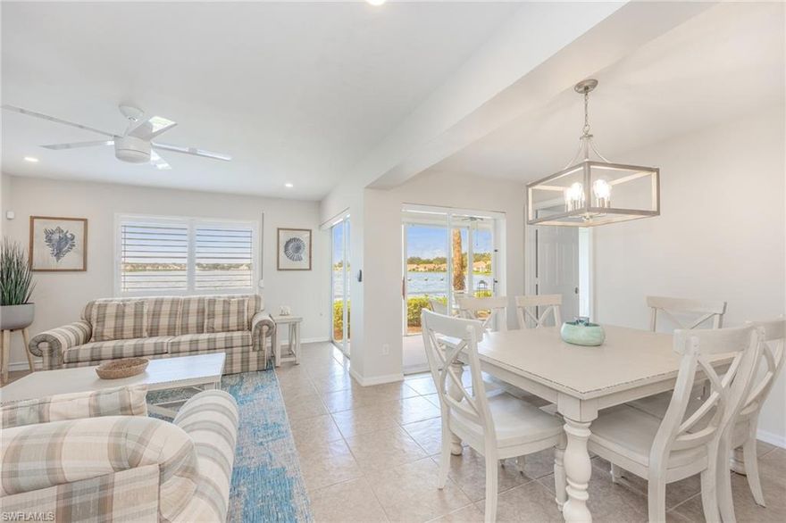 RARELY AVAILABLE TO RENT - TURNKEY - GORGEOUS - LAKEFRONT - REMODELED - 2 Bedroom, 2 Bath Condo in Lakeside. The condo has fabulous upgrades including: Open Floor Plan, Upgraded White Kitchen Cabinets with Gorgeous Countertops , Plantation Shutters, Stainless Steel Dishwasher, Hurricane Shutters and Updated Lighting and Fans. Sofa Bed. Condo Sleeps 6. Beach Items are available for your rental needs. Lakeside is a gated community with a 40-acre lake and offers many amenities, including two swimming pools, spa, and a two-story Old Florida clubhouse, complete with sauna, weight room, shower, kitchen facilities, library and game rooms. Lakeside also features five clay tennis courts, pickleball court, tot playground, shuffleboard, bocce and basketball courts. A 1.5 mile walking path meanders through an award-winning lush landscape including two lighted lake fountains. Lakeside is located close to everything - 5 minutes to Mercato, 10 minutes to Vanderbilt Beach & only 20 minutes to downtown Naples.