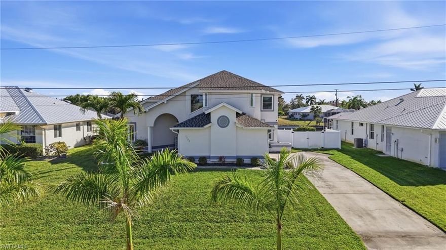 Beautiful remodeled Gulf Access home walking distance to restaurants and shops. Located in SW Cape Coral in a tranquil, well-maintained neighborhood, this meticulously upgraded home showcases true pride of ownership and thoughtful enhancements throughout. Blending modern improvements with timeless style, it offers comfort, efficiency, and a private outdoor retreat designed for year-round Florida living.
A new Owens Corning roof (2023) and freshly painted exterior provide lasting durability and beautiful curb appeal. Hurricane impact windows, doors, and sliders offer storm protection, energy efficiency, and added peace of mind. Extra insulation further enhances year-round comfort while helping keep utility costs low.
Inside, porcelain tile flooring flows seamlessly throughout the home, creating a clean, cohesive look that is both elegant and easy to maintain. Fresh interior paint brightens the space, making it completely move-in ready. LED lighting and ceiling fans throughout add modern efficiency and comfort, while a Rheem tankless water heater provides endless on-demand hot water.
The kitchen features stunning quartz countertops that combine style and functionality, offering ample prep space for everyday living or entertaining. The remodeled second bathroom showcases tasteful, modern finishes, elevating both form and function.
The garage is finished with a durable epoxy-coated floor, creating a clean and polished space perfect for storage, hobbies, or parking. A full camera system adds security and convenience, and a fence surrounding the entire property provides privacy and peace of mind.
Step outside to your private backyard oasis. The travertine-tiled pool deck offers a sophisticated setting for relaxation and entertaining. A new pool cage (2023) encloses the area, while the upgraded pool system includes a new pump, filter, and salt system for easy maintenance. Multi-color LED pool lighting allows you to set the perfect ambiance for any occasion.
Enhancing the tropical feel, mature fruit trees—including mango, avocado, orange, lemon, and more—create your own backyard paradise. City water and sewer provide convenience, and Xfinity plus fiber optic availability ensure high-speed connectivity for work and entertainment.
With major upgrades already completed and every detail thoughtfully maintained, this home offers the perfect blend of modern convenience, efficiency, and timeless charm. Move-in ready and designed for easy Florida living, it’s an opportunity you won’t want to miss.