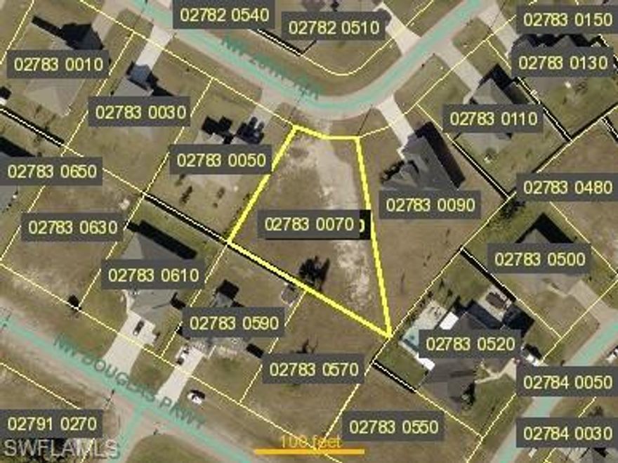 Building a dream home in Southwest Florida? This .366-acre oversized corner lot in Central Cape Coral is a rare find that perfectly balances space, privacy, and convenience.Property OverviewLocated at 224 NW 28th TER, this property offers a generous 15,943 sq. ft. canvas for a custom single-family residence. Its unique "inside corner" positioning provides extra design flexibility and a sense of seclusion within a growing, vibrant neighborhood.Location & LifestyleThe lot is strategically placed to keep you connected to the best of the Gulf Coast:Everyday Essentials: Just minutes from local schools, parks, shopping centers, and diverse dining options.Coastal Escapes: Enjoy a short drive to the artistic charm of Matlacha, the Waterfront Resturants in Downtown Cape Coral and Fort Myers.Seamless Commutes: Quick access to major arteries like Burnt Store Road and Pine Island Road makes traveling through Lee County effortless.Key HighlightsFeatureDetailsSize.37 Acres (approx. 58x189x175x125)ZoningR1-D (Single Family Residential)ExposureSouthwest Rear Exposure (ideal for sunsets/pools)UtilitiesSeptic & Well requiredAnnual Taxes$990 (2024)Note: With no HOA fees and a central location, this lot is an excellent choice for both immediate custom construction or as a long-term investment in Cape Coral's expanding market.