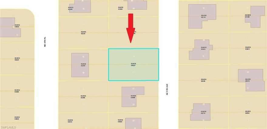 Central Location in Cape Coral The lot is ready for development, offering endless possibilities to build your luxurious custom home today, this lot is the perfect canvas for your vision. Offers easy access to major roads and highways, making it the ideal location for anyone looking for a prime piece of real estate. Surrounded by new properties, new developments, shopping, schools, gyms, and in a low traffic neighborhood.