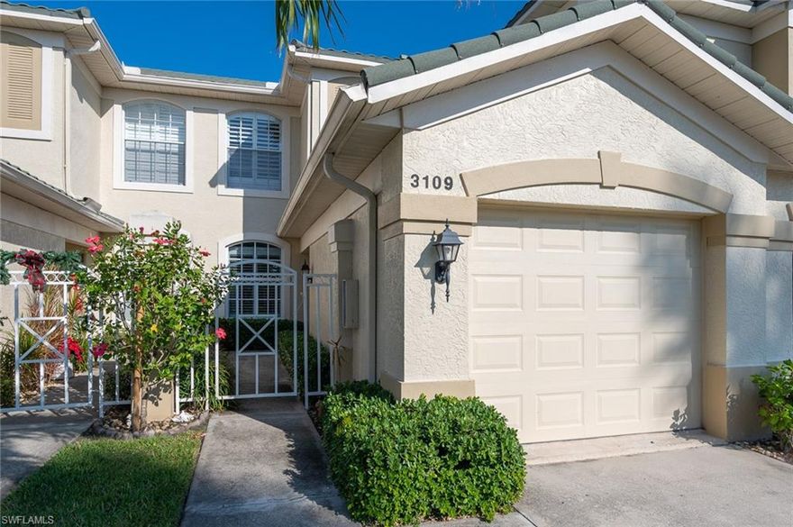 Light & Bright Sandpiper 1st floor End Unit Close to Pool, Guest Parking and Mailboxes. Turnkey Furnished. 2 Bedroom 2 Bath + Den with Murphy Bed. Updated Kitchen with Wood Cabinetry, Granite, Stainless Appliances, Tiled Backsplash and Pantry with Pull-Out Shelving. Formal Dining with Tray Ceiling & Mirrored Wall + Eati-n Nook and Breakfast Bar. Enclosed Tiled Lanai with Electric Storm Shutters. Master Bedroom walks out to lanai with His & Hers Walk-in Closets. Updated Master Bath with Custom Cabinetry, Granite Counters and Open Shower. Plantation Shutters, Manual Storm Shutters Front Door and all Windows, AC 2020, Garage Floor Painted. 186 slip deep water Marina with slips available for lease or purchase. All amenities available with membership purchase. Sq. Ft. approximate or from Lee Co. Master Association Fee: $1,350/Annually, Condo Fee $485 monthly.