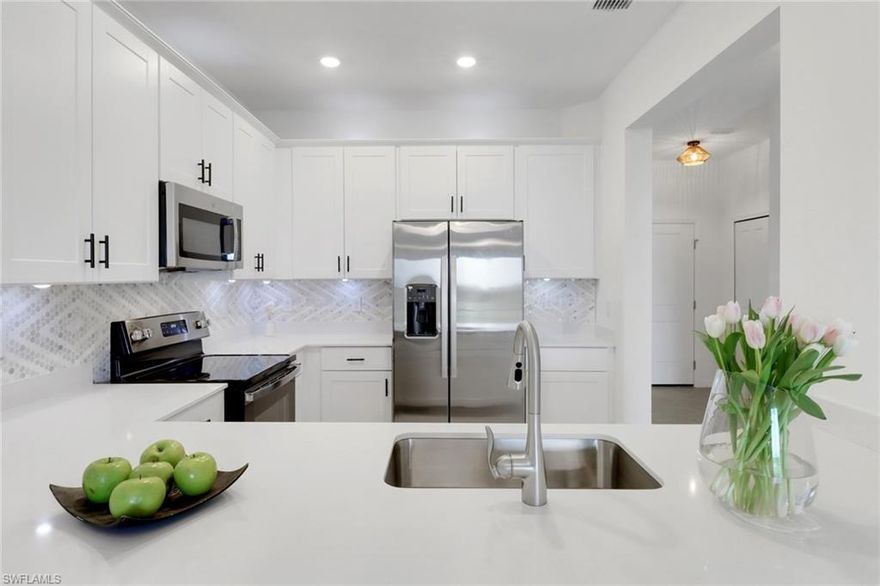 ***TAKING BACK UP OFFERS*** Welcome to Orange Blossom Ranch in NE Naples! The newest town home in Naples and priced to SELL! You will fall in love with all the space and bright modern interior! A kitchen chefs dream with huge kitchen, quartz counter tops, new chevron back splash, and separate pantry. LOTS of space with 1879 sq. ft. and a 1 car garage! Enjoy sunsets and water views off the back porch. DONT MISS THIS ONE! The community of Orange Blossom Ranch will feature a connection to the regional park and Publix will be built at the front gate! Add the convenience of all 3 schools right next door and you will LOVE living here! 2 pools, 2 jacuzzis, 4 basketball courts, fishing pier, tennis courts, volleyball courts, grill area, gym, and 2 playgrounds! Come see this property today!
