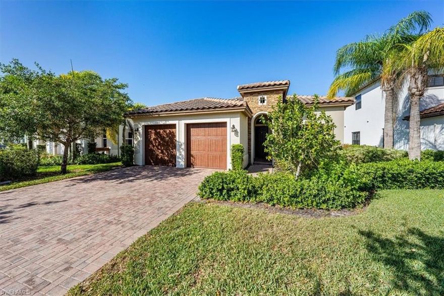 H9636. Welcome to big town convenience and small-town charm. Enjoy the SW Florida lifestyle without the congestion and frustration of "season". With major retail and restaurant development at Immokalee/Oil Well roads, residents will soon have all of the necessary shops and amenities within a 10-minute drive. This 3 bedroom, 3 bath Mediterranean style Almanor Model home boasts many upgrades including full hurricane glass and a huge fenced backyard with room for a pool.  While they say that a picture is worth a thousand words, a tour of this home will sell you on its charm and value. The Club at Maple Ridge boasts approximately 10,000 square feet of recreation and relaxation space. A fitness center with state-of-the art equipment. A private fitness studio will host group classes ranging from yoga to aerobics. A billiard and card room is perfect for a guy’s night out. A separate ladies’ card room is perfect for bunco, bridge, book club and other group events. Outdoor recreation & relaxation are a focal point of the Club at Maple Ridge with resort pool, grilling area, and covered patio seating. Adjacent to the pool is the outdoor fitness trail as well as a children’s playground.