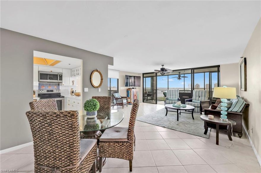 Stunning Turnkey Condo with Panoramic Views in Bay Harbor!!!
Welcome to this beautifully furnished 2-bedroom, 2-bath condo perched on the 9th floor of the highly sought-after Bay Harbor community. This turnkey residence offers breathtaking, unobstructed views of Estero Bay, perfect for enjoying spectacular sunrises and watching dolphins play from your private balcony.
Inside, the open-concept layout features a bright, coastal-inspired design with spacious living and dining areas, a fully equipped kitchen, and generous bedrooms with ample storage. The primary suite includes a private bath and serene bay views.  Enjoy resort-style living with outstanding community amenities including a beautifully maintained pool, clubhouse, elevated tennis and pickleball courts, and bocce ball courts. Whether you're looking for a peaceful retreat or an active lifestyle, this condo offers the best of both worlds in one of Southwest Florida’s most desirable locations.