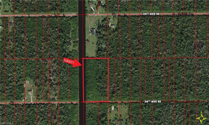 Quiet and secluded 5.68± acres at the end of 36th Avenue SE, just off Desoto Boulevard S. Zoned ‘E’ (Estates), this property offers the potential to be split into two home sites, each with a minimum of 2.25± acres and 150 feet of width. Estates zoning allows for 1-2 single-family homes on this property, along with the option to add a guest house for each dwelling unit, not exceeding 40% of the size of the primary residence. Whether you’re planning to build, or hold the property as an investment, this land presents a fantastic opportunity in a peaceful, semi-rural setting.