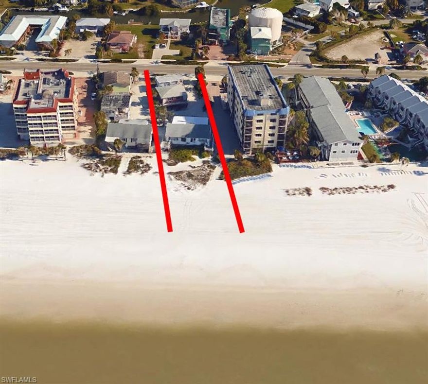 ONE-OF-A-KIND BEACHFRONT ENCLAVE consisting of 5 units in 3 individual buildings.  Located on the highly sought after quiet north end of Island.  Large direct Gulf-front Duplex with sweeping views of the beach and world famous sunsets, Gulfside duplex, and a single cottage.  This unique property is over 2/3 of an acre from street to beach. Walk to shopping, dining, Town Pier and much more.  A truly special property that has been in the same family for over 50 years is now available to purchase. Its potential is endless, with possibilities that might include: An upscale  cottage style property or perhaps a large estate style home with guest house.  Don't miss this once in a lifetime opportunity.