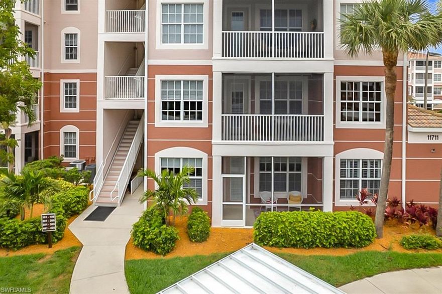 Exceptional Value for this 3 bedroom, 2 bath corner unit in Majestic Palms... a gated community located in the desirable area of Iona in Fort Myers.  Lowest priced 3 bedroom unit in the community.  Conveniently located first floor condo, with no storm impact.  Light and bright unit with an open kitchen, dining nook and breakfast bar.  Screened lanai with quick access to the community pool.  The unit offers plantation shutters on all of the windows, spacious split bedroom plan, walk-in closets, and laundry room.  Condo being sold furnished/turnkey.  Take a dip in the sparkling community pool, relax in the spa or gather with friends at the pool side cabana.  Pet friendly community, larger pets welcome too!  Impact windows.  AC 2019.  New Roof.  Plank tile floors in all 3 bedrooms.  Detached assigned carport with ample guest parking.  A short drive to the sandy shores of Fort Myers Beach or Sanibel Island, just minutes to shopping, dining and the airport make this a prime property.  Wonderful full time, part time or investment opportunity awaits. Come explore today.