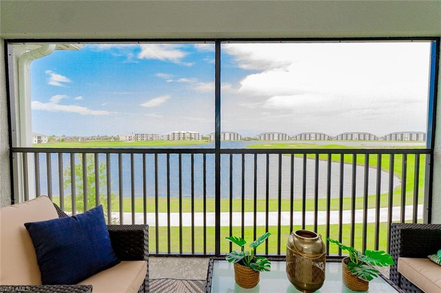 Prepare to be amazed by the truly breathtaking views from this gorgeous property—pictures simply don’t do it justice. From sunrise to sunset, the scenery is nothing short of spectacular, creating the perfect backdrop for your seasonal escape.

This beautifully decorated Bromelia model is thoughtfully designed for comfort and relaxation, featuring 2 bedrooms plus a den, 2 bathrooms, and spacious front and rear screened lanais—ideal for enjoying the Florida lifestyle. A 1-car garage and in-residence washer and dryer add convenience, making your stay effortless from start to finish.

Located within The National, the only neighborhood in Ave Maria offering 24/7 manned gated security, you’ll enjoy both peace of mind and access to an exceptional resort-style experience. Take advantage of amenities in both The National and the greater Ave Maria community, including the vibrant Town Center Piazza, local parks, and even a community water park.

Golf lovers, you’re in for a treat! Optional golf membership transfer is available, providing exclusive access to the prestigious Gordon Lewis-designed championship course.

Whether you're relaxing on the lanai, enjoying the amenities, or exploring everything Ave Maria has to offer, this home is the perfect place to unwind and recharge.

Come experience it for yourself—because in Ave Maria, once you arrive… you’ll truly understand what everyone is talking about.