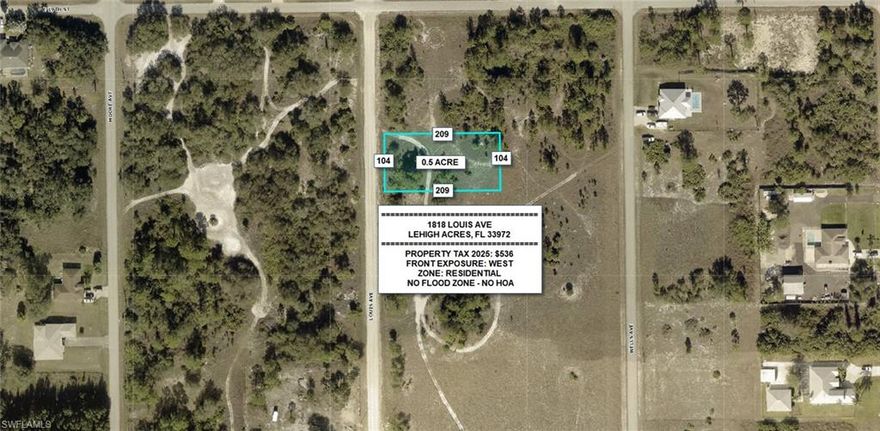 Woo Hoo! Don’t miss this incredible opportunity to own a spacious HALF ACRE lot in a growing area of Lehigh Acres with strong future potential. Build your dream home with plenty of room for outdoor living and expansion. Surrounded by new development and ongoing growth, this location offers great long term value.
