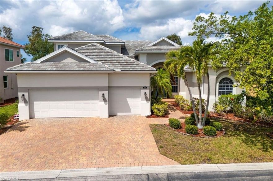 Welcome Home to Avalon Preserve in South Fort Myers! Nestled within the highly sought-after, gated community of Avalon Preserve, this spacious and meticulously maintained two-story home offers the perfect blend of comfort, style, and functionality. Featuring 4 bedrooms + den, 4 bathrooms, and just under 3,500 sq ft, along with a 3-car garage, this home is designed to impress from the moment you step inside. You’ll be greeted by soaring ceilings and a seamless combination of tile and wood flooring throughout. The well-appointed kitchen boasts granite countertops, stainless steel appliances, and ample cabinet space, along with an informal dining area that transitions into the family room. The primary suite is a true retreat, complete with a spacious sitting area, walk-in closet, private lanai access, and a luxurious en-suite bathroom featuring dual vanities, a glass-enclosed shower, and a relaxing garden tub. Upstairs, you’ll find a versatile loft along with an additional private bedroom and full bathroom—ideal for your guests! Step outside to your own private oasis where the outdoor living space is made for entertaining. Enjoy the large heated pool and spa, expansive paver lanai, and a covered seating area for year-round enjoyment. Peace of mind comes with recent upgrades including a brand-new tile roof (2023), new pool screen enclosure (2021), and manual hurricane shutters throughout. Residents of Avalon Preserve enjoy low HOA fees and access to resort-style amenities including a clubhouse, community pool and spa, fitness center, billiards room, tennis/pickleball courts, and a library—with no CDD fees. Schedule your private showing today and experience everything this exceptional home has to offer!