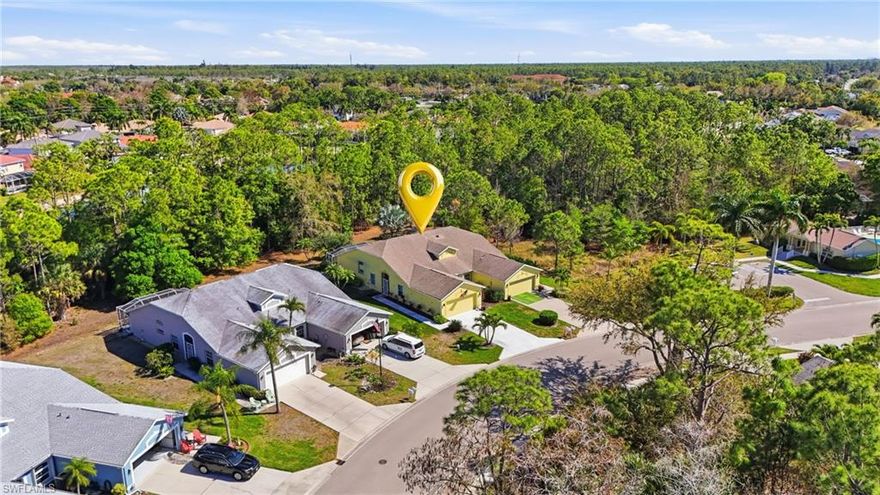 Magazine-worthy style without the magazine-worthy price. Set on a private corner lot in a gated community, this beautifully remodeled 3 bedroom, 2 bath villa delivers the kind of design, warmth, and indoor-outdoor living that buyers dream about. Designed by renowned interior designer Faith Ashley and offered fully furnished, this is a true move-in-ready showstopper. Just bring your toothbrush and start living the Naples lifestyle in style.

Inside, the home is filled with thoughtful upgrades and elevated finishes, including luxury vinyl flooring, plantation shutters, fresh paint throughout, designer lighting and fans, California Closets, and an updated guest bath vanity with a clean, modern feel. Every space has been curated with a polished eye, creating a home that feels stylish, welcoming, and effortlessly livable.

Step outside and the charm continues. Surrounded by a lush preserve for added privacy, the outdoor living spaces create a true tropical retreat. Relax in the step-down fireplace lounge with sofa seating, a cantilever umbrella, and fire feature for cozy evenings. Enjoy meals on the elevated dining patio, or entertain on the expansive screened lanai, which adds approximately 300 square feet of additional living space and features a full bar, comfortable seating, and a brand-new pool table.

There is also room to add your own private pool, giving the next owner the opportunity to make this special property even more spectacular.

Additional highlights include extra guest parking just steps away, very low HOA fees, a private sprinkler system, no flood zone location, and the ease of purchasing a home that is sold beautifully furnished.

Located in a peaceful community with convenient amenities, this villa is ideal as a full-time residence, seasonal getaway, or smart Naples retreat for someone who loves beautiful spaces without overspending.

Stylish, furnished, and full of personality, this is the Naples home that proves great taste does not have to come with an over-the-top price tag.