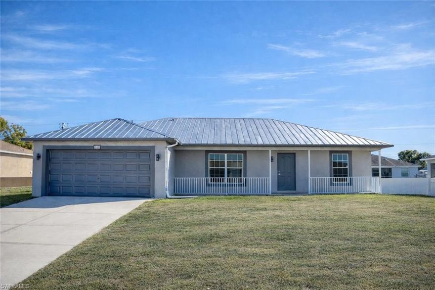 Welcome to effortless Florida living.

This beautifully refreshed 3-bedroom, 2-bath residence blends modern simplicity with thoughtful upgrades, creating a home that feels both elevated and inviting. Designed with an open-concept layout, the interior is filled with natural light and finished in a clean, contemporary palette — the perfect canvas for your personal style.

The kitchen anchors the heart of the home, flowing seamlessly into the dining and living areas to create a space ideal for entertaining or relaxing in comfort. Durable tile flooring enhances the modern aesthetic while offering low-maintenance practicality.

Significant recent improvements include a brand-new roof and newer air conditioning system — providing long-term value and peace of mind.

Step outside to enjoy a screened lanai designed for year-round enjoyment. The fully vinyl-fenced backyard offers privacy and flexibility for outdoor living, pets, gardening, or even future pool plans. A charming front porch completes the home’s welcoming curb appeal.

With its move-in-ready condition, major upgrades already complete, and neutral design throughout, this home offers the rare opportunity to enjoy both modern updates and personalization potential in one exceptional property.