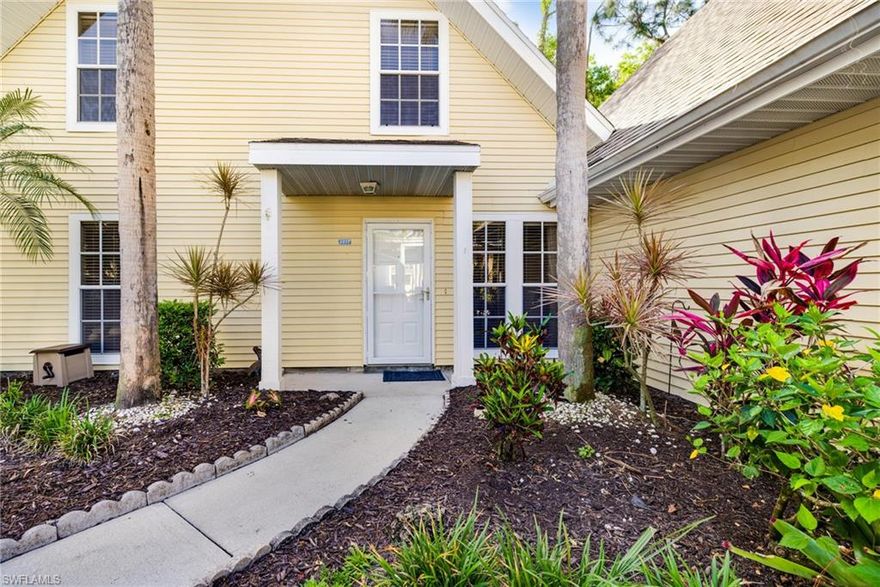 Experience easy Florida living in Breckenridge, where bundled golf, a vibrant social atmosphere, and an unbeatable Estero location come together to create the ideal Southwest Florida lifestyle. This turnkey two-story townhome features 2 bedrooms, 2 baths, a carport, and a spacious enclosed lanai overlooking a peaceful preserve view, offering valuable extra living space for morning coffee, casual dinners, or unwinding at the end of the day. Inside, the updated interior showcases modern neutral finishes, designer lighting, luxury vinyl flooring, quartz countertops, a white kitchen with abundant storage, a breakfast bar, and a separate dining area, all connected by an open layout that lives comfortably like a single-family home. A full-size washer and dryer are tucked into a dedicated laundry room with cabinetry and an additional storage closet for added convenience. The upstairs primary suite offers privacy along with a beautifully upgraded bath featuring a marble-tiled walk-in shower, dual sinks, and impressive hidden storage. Life in Breckenridge is all about enjoying more and maintaining less, with an active, friendly community centered around an 18-hole par-3 golf course, 8 Har-Tru tennis courts, pickleball, bocce, shuffleboard, 5 pools, a fitness center, clubhouse, library, boat and RV storage, and a full calendar of social events and daily activities that make it easy to stay engaged and connected. HOA fees cover amenities, Wi-Fi, cable, exterior maintenance, insurance, pest control, and lawn care, giving you more time to enjoy everything the area has to offer. Ideally located near Coconut Point, Miromar Outlets, Gulf Coast Town Center, RSW International Airport, white-sand beaches, dining, entertainment, and everyday conveniences, this property is an excellent option for seasonal enjoyment, year-round living, or investment potential in the heart of Estero.