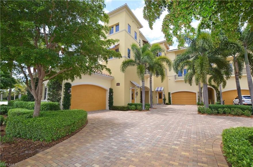 Be the proud owner of this highly customized former model home where you can honestly say you live on the water! Exquisitly appointed luxury condo where even the approx. 200sf walk in closet has a view. Pull into your  OWN COVERED BOAT DOCK with additional storage closet that's large enough to store fishing poles, water skiis, tackle boxes, bicycles, refrigerator, etc. Steps away enter your private elevator taking you up to just under apprx. 4,000sf of total living space and apprx 860sf of outdoor lanai living space. Breathtaking views of Lake Como, sunrises and sunsets. This unique property will never be duplicated at this price. Building 3, of only 10, in the 1st phase was built directly into the water-an expense that would not be replicated. Compared to the other buildings in Ravenna, which were built on land, this unit has add'l square footage & a PRIVATE ELEVATOR.  Community pool, spa, clubhouse. Membership includes access to the Beach club, 700 acres of fresh water lakes, 3 miles of white sandy beach, Fitness Center, European-style Spa, 10,000 sf zero edge infinity pool, 2 marinas, 7 Har Tru Tennis courts, Bocce Courts, Concierge, 3 restaurants & year round social scene.