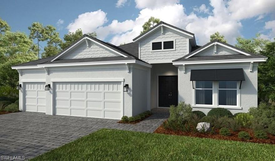 What's Special: Preserve View | Close to Trails | West Facing Lot | 3-Car Garage.  New Construction - June Completion! Built by America's Most Trusted Homebuilder.  Welcome to the Pallazio II at 15687 Cassio Way in Esplanade by the Islands! This elegant one-story home offers 2,823 square feet of luxurious living with 3 bedrooms, 3.5 bathrooms, and a 3-car garage. Step through the porch into a grand foyer that opens to bright, open-concept spaces. The great room connects seamlessly to formal and casual dining areas, a modern kitchen, and a stunning lanai—perfect for enjoying those gorgeous Florida sunsets. The private primary suite is a true retreat, featuring a spa-inspired bath and a spacious walk-in closet. Toward the front of the home, you’ll find two additional bedroom suites with their own baths, plus a powder room, laundry room, and a versatile study. Additional Highlights include: tray ceiling package, 3-car garage with 4' garage extension, gourmet kitchen, 8' solid core doors, interior door from primary closet to laundry room, covered extended lanai, study with French doors, outdoor kitchen rough-in, 80 AMP pool/spa pre-wire with gas stub-out and impact glass windows and doors. Photos are for representative purposes only. MLS#226000943

Esplanade by the Islands offers a vibrant, resort-inspired lifestyle with endless ways to enjoy your days. Take advantage of a resort-style pool, state-of-the-art fitness and wellness center, The Spa at Esplanade, and sports courts for tennis, pickleball, and bocce ball. From wine tastings and culinary experiences to concerts, excursions, and a bark park, this Taylor Morrison community truly has it all.