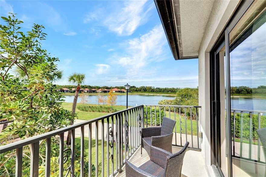 Wake up to sparkling lake views and the relaxed rhythm of Naples living in this serene Artesia retreat. This home offers an open-concept main living area flowing seamlessly into the kitchen and dining spaces, perfect for entertaining and everyday moments. The kitchen features granite countertops, stainless-steel appliances, a pantry, and generous prep space that makes cooking a breeze. Wake up to tranquil water views in the spacious primary suite, complete with a walk-in closet and a private ensuite. A screened lower level lanai and upper balcony invite you to savor morning coffee or evening sunsets surrounded by the calm of the lake. Life at Artesia offers more than a home, it’s a community. Stroll or bike along scenic lakes, meet family or friends at the resort-style pool, or unwind at the clubhouse with a fitness center, theater, and pickleball courts. Nestled between Marco Island and downtown Naples, this pet-friendly, maintenance-free neighborhood captures the very best of Southwest Florida living.