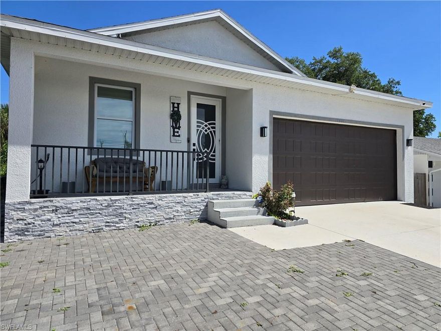 No HOA! Beautiful 4-bedroom, 2-bath, 2-car garage home featuring an open-concept design with stainless steel appliances, wine cooler, quartz countertops, and luxury vinyl plank flooring throughout. Enjoy indoor-outdoor living with a screened lanai and private fenced backyard—perfect for entertaining or relaxing. A fantastic Bonita Springs opportunity you don’t want to miss!