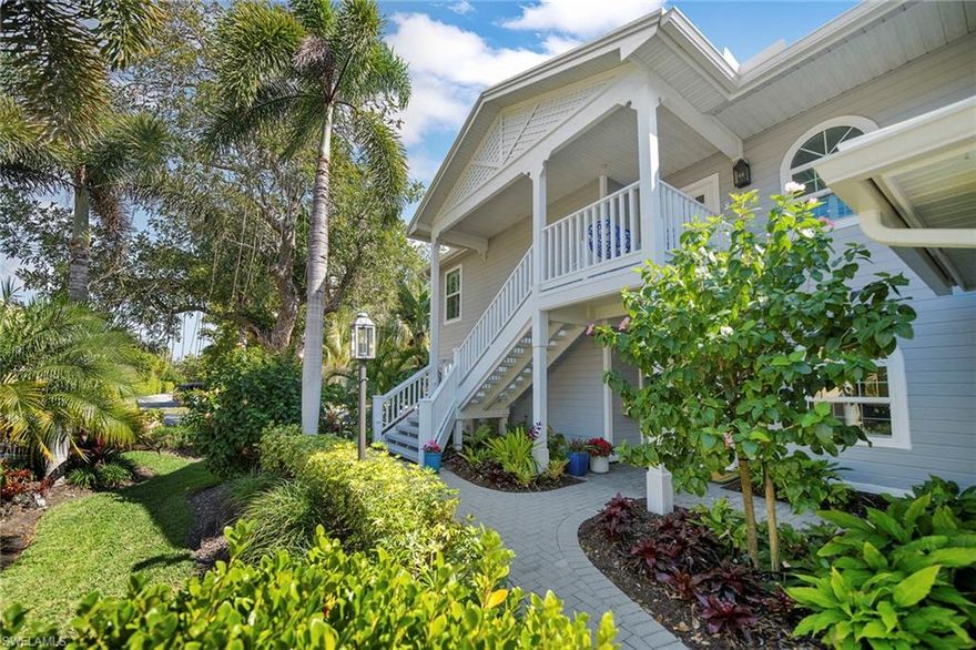 Located in the heart of Old Naples, this rarely available condo sits just 3 blocks from the beach and 1 block to Fifth Avenue in the highly desirable Zone X.  This fully remodeled, Florida style home is surrounded by lush landscaping and features 3 light filled bedrooms + den. The eye-catching kitchen is perfect for entertaining and includes upgraded appliances and quartz countertops/backsplash, while the generous living room opens to a screened balcony overlooking the pool… complete with Western exposure.  Additional upgrades include a new roof (21), flooring, HVAC and water tank. New hurricane windows and sliders offer privacy and protection in this pet friendly, intimate condo complex with only 8 residences.