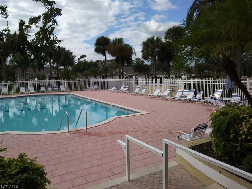 Location, location, location.  Incredible investment opportunity-perfectly located west of 75 and between Golden Gate Blvd and Pine Ridge.  This two bedroom, two bath unit is on the 2nd story of a two story building with outdoor stairs and private entrance.  There is a patio in front and a screened in balcony in back that overlooks one of the many tennis courts at the World Tennis Center.  Some upgrades might be desirable, but for those looking to have an inexpensive winter home or those looking to put their money to work for them.....this is it!  Yours for $114,900.