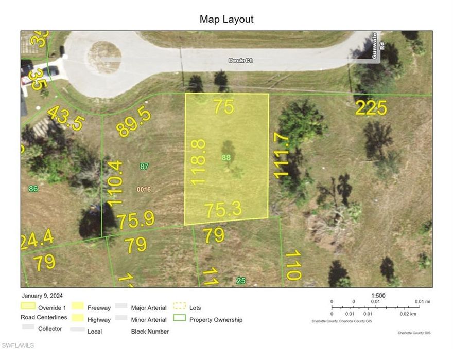 Mostly cleared lot in Placida - Rotonda Sands subdivision - great location near preserved area - central water & sewer - priced to sell - make an offer today!