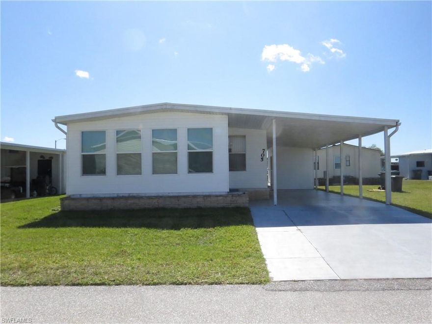 Harbor Cove is a desirable 55+ waterfront community that has everything you need to enjoy paradise.  Optional: Recreation/fitness center, a slip in the marina, and a space in compound/storage. Enjoy Florida's Retirement Lifestyle at an affordable price. This home features 2 bedrooms and 2 full bathrooms, a nice size kitchen, living room, dining room plus a remodeled Florida room off the front of the home, a shed with laundry room and storage area. This community is pet friendly. Located on the sought after Myakka River; the 90 slip Marina is a boater's dream come true. Dry storage is also available. Charlotte Harbor and Gulf of Mexico are nearby. Harbor Cove has two heated pools, hot tubs, tennis courts, shuffleboard, pickle ball, horseshoes, water aerobics, fitness classes, art classes, woodworking, golf cart parades, bingo, and dances. Boat clubs, a craft room, picnics on the patio, golf clubs, bowling clubs and much more. There is plenty of wildlife to enjoy in this 190 acre community. Conveniently located within minutes of Downtown shopping, restaurants, and a short drive to beautiful Gulf Beaches.