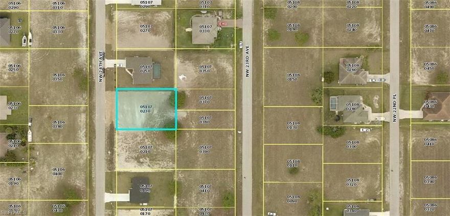 Great home site in fast developing NW Cape Coral.  Close to Golf Courses, boat ramps(both fresh water and salt water) and more.