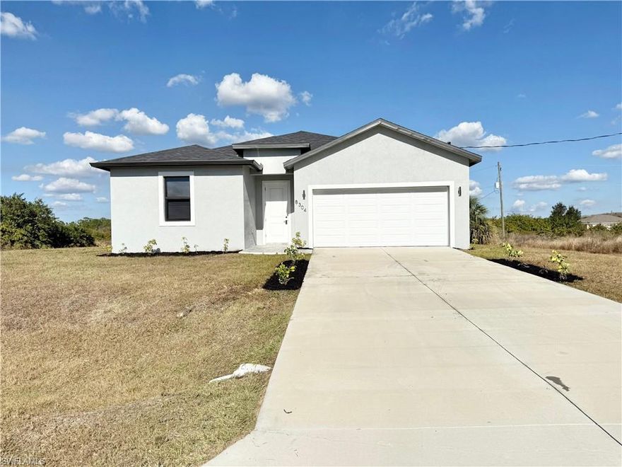 NEW CONSTRUCTION!! NO FLOOD ZONE. Country living at its best. This home comes with impact windows and doors, 2-car garage, Highlights include 9' ceilings, durable luxury vinyl flooring throughout, quartz countertops, custom kitchen cabinets, stainless steel appliances, comfortable living area that connects naturally to the kitchen and dining space, creating a practical setting for both daily routines and hosting guests. The bedrooms provide comfortable retreats with thoughtful design touches, while the bathrooms feature clean, contemporary finishes that complement the home’s overall style. Set in a convenient LaBelle location, this home is just minutes from local schools and a short drive to Highway 80 for quick access to Fort Myers, nearby towns, and even Miami for weekend getaways.